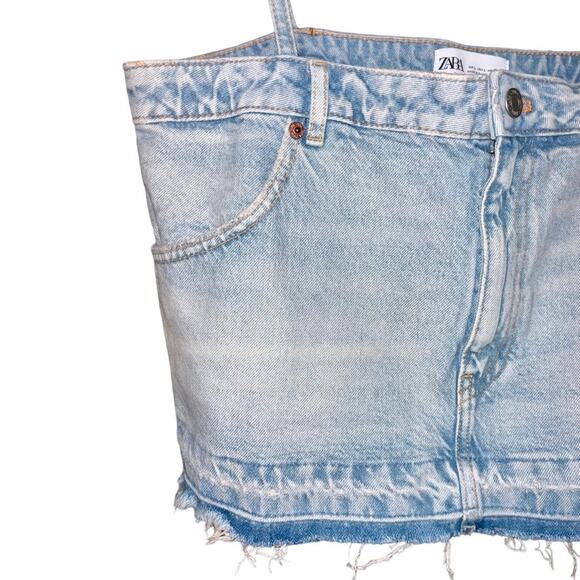 NWT Zara denim crop top - Picture 3 of 4